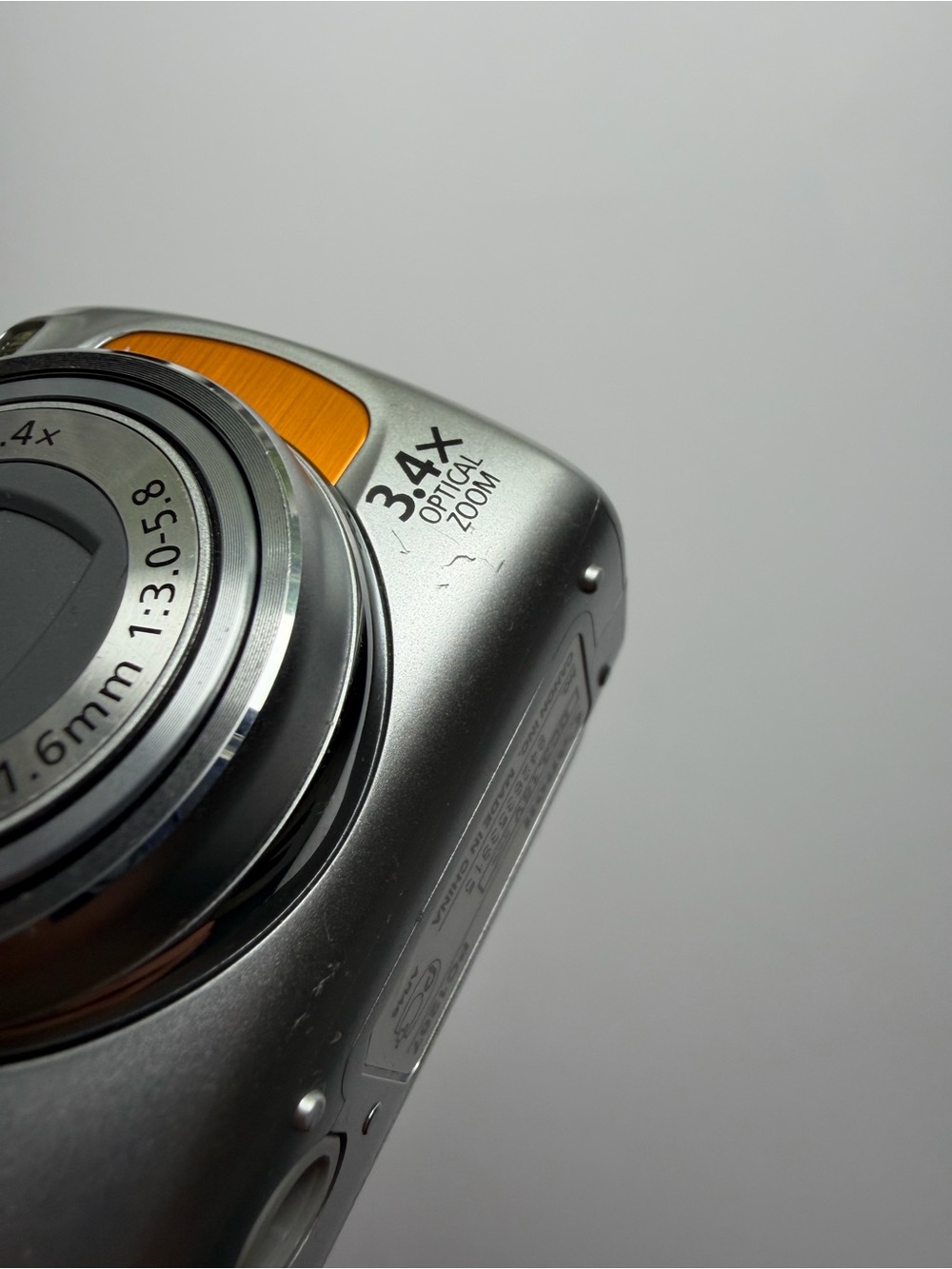 Canon PowerShot A470 Digital Camera Silver Orange Tested Works 7.1 MP 3.4X Zoom - Picture 14 of 14